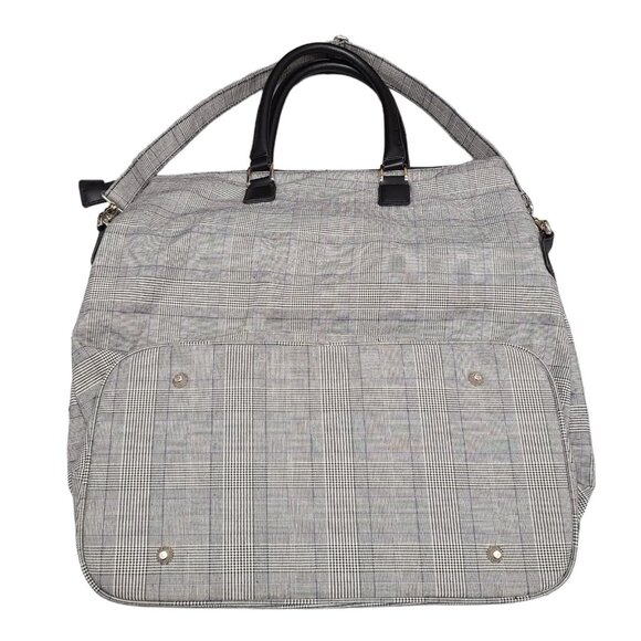 Anne Klein AK Travel Bag Glen Plaid Top Zip Overnight  Weekender Luggage - Picture 4 of 11